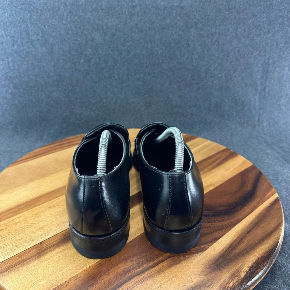 Vtg NOS Lehigh Steel Toe Safety Shoes Mens Size 10.5A Leather Black Loafers